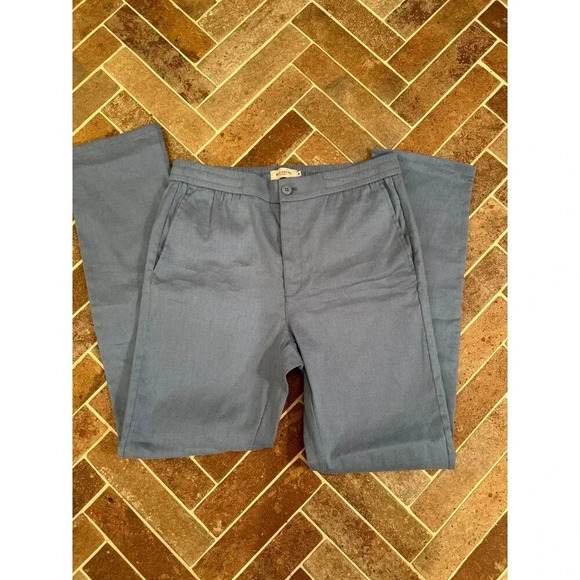 Bugatchi Men’s Regular Fit Blue Pants size M EUC - Picture 4 of 4